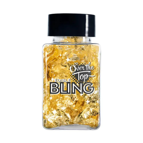 Over The Top Edible Bling Gold Leaf Flakes - 2g