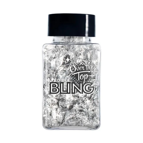 Over The Top Edible Bling Silver Leaf Flakes - 2g