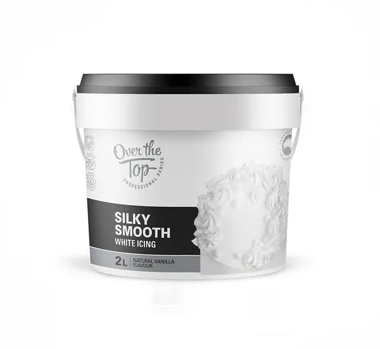 Over The Top Silky Smooth White Buttercream Icing - 2 Litre