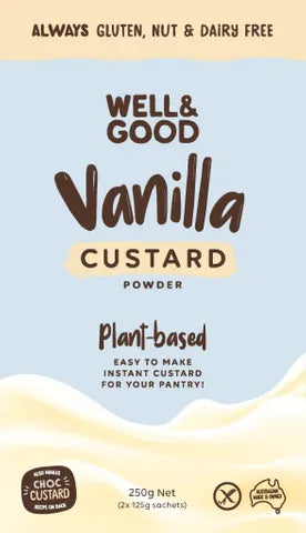 Well & Good - Vanilla Custard Powder 250g