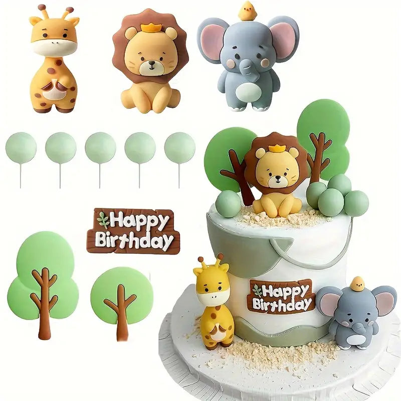 Jungle Animal V1 Cake Decorating Kit
