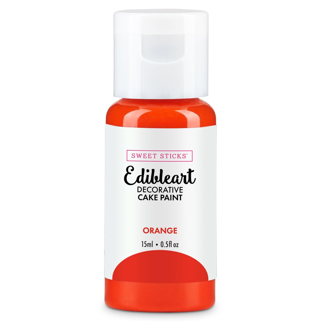 Sweet Sticks Edible Paint - Orange - 15ml