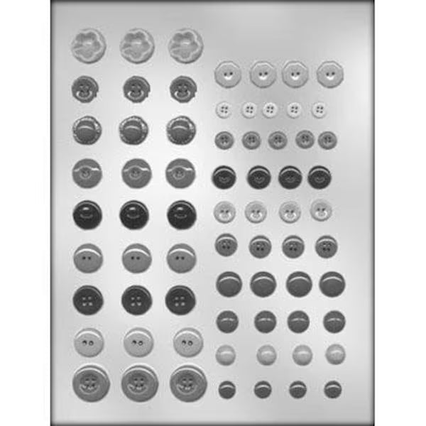 Chocolate Mould - Assorted Buttons