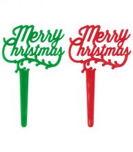 Merry Christmas Sign on Spike