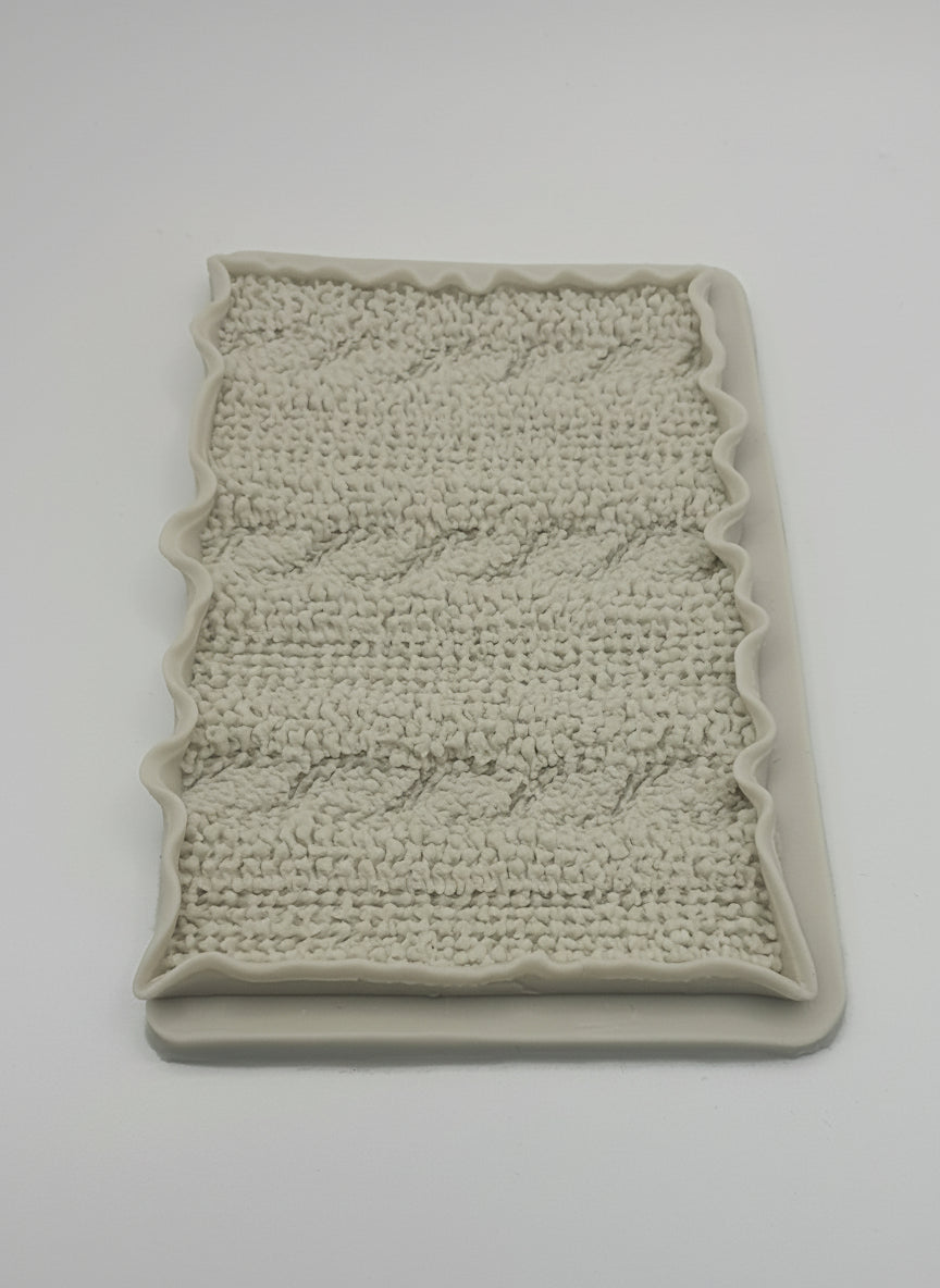 Silicone Mould - Knitted texture - S681