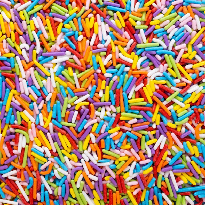 Rainbow Funfetti Sprinkles 100g