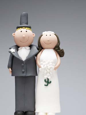 Bride and Groom - Wedding Cake Topper