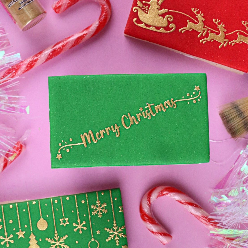 Sweet Sticks Stencil - Merry Christmas.