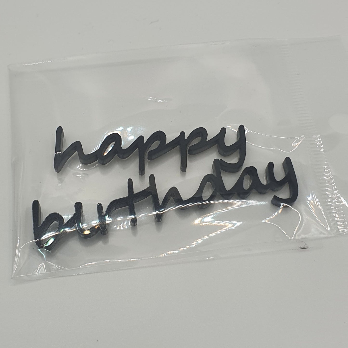 Acrylic Cake Small Fropper V3 - Happy Birthday - Assorted