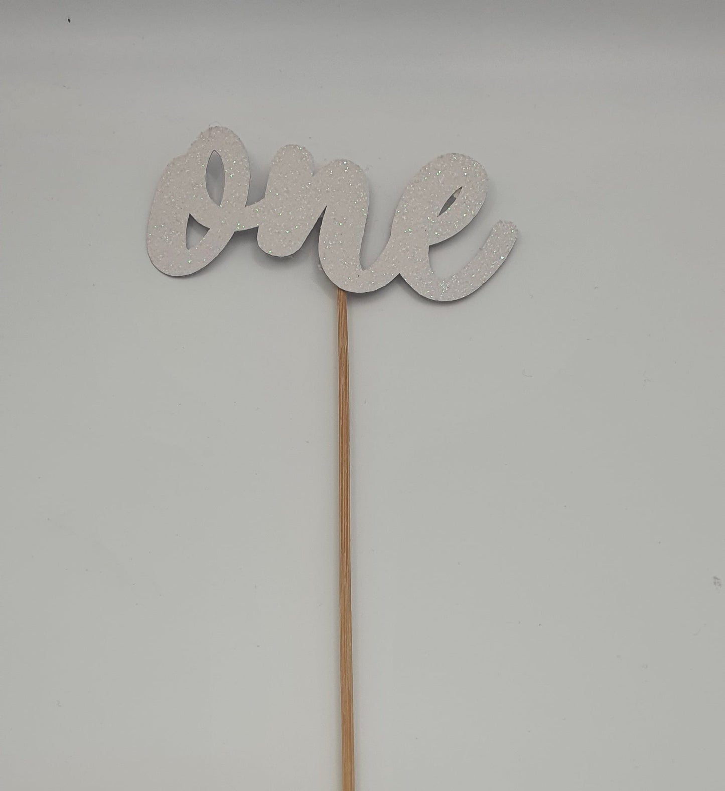 One White Glitter Cardstock
