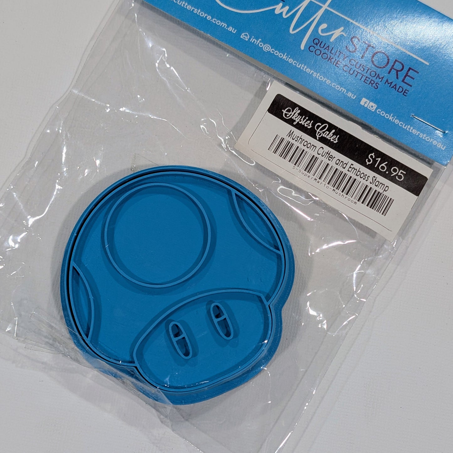 Cookie Cutter Store - Mario Toadstool Mushroom Cookie Cutter & Stamp *Last Ones*