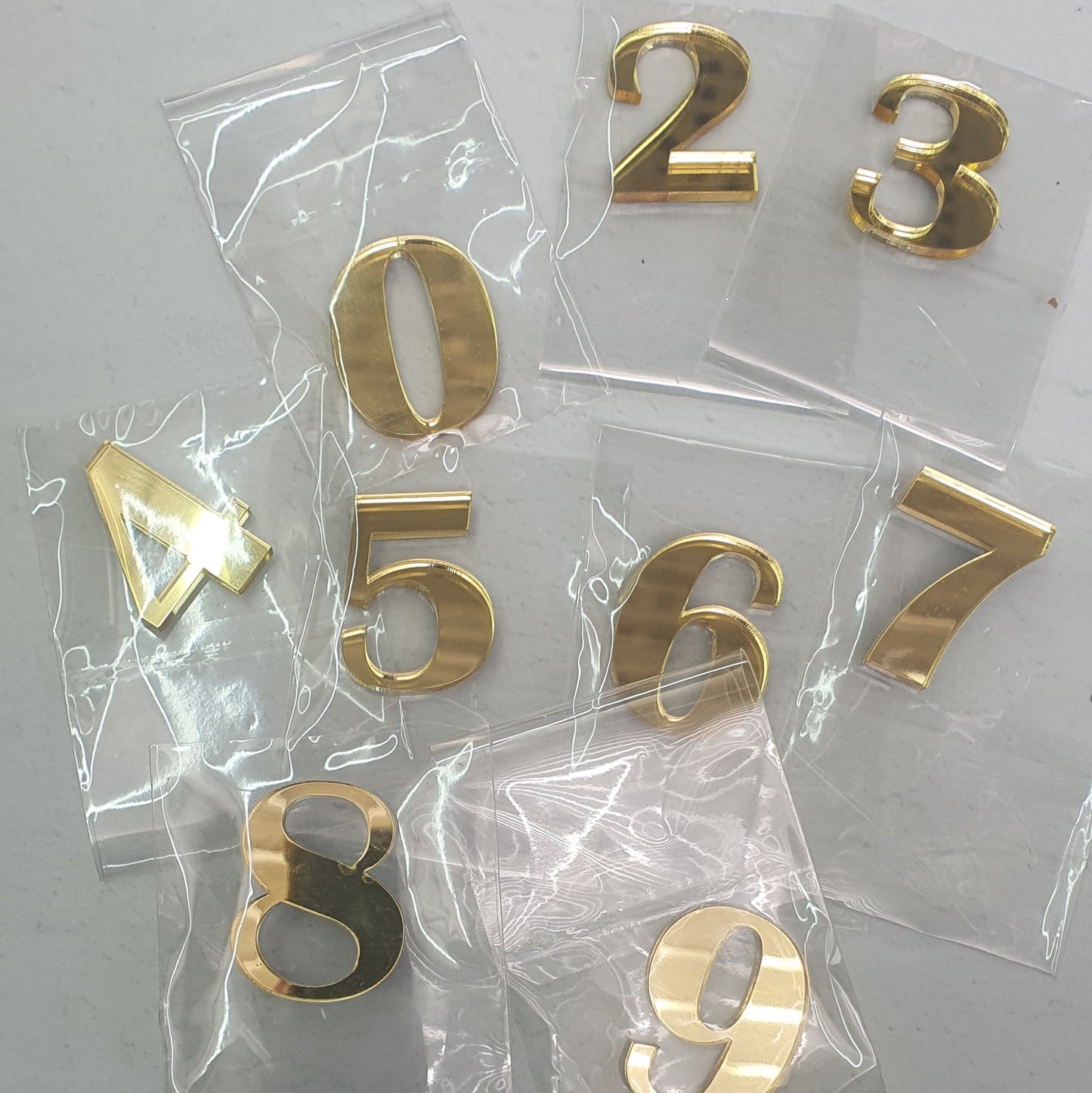 Number 0-9 - Cake Fropper - Gold