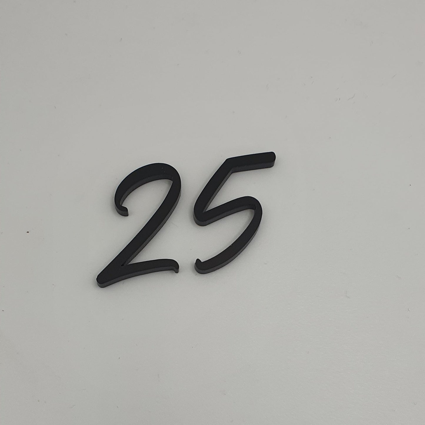 Acrylic Number Fropper - Black (25) or (52)
