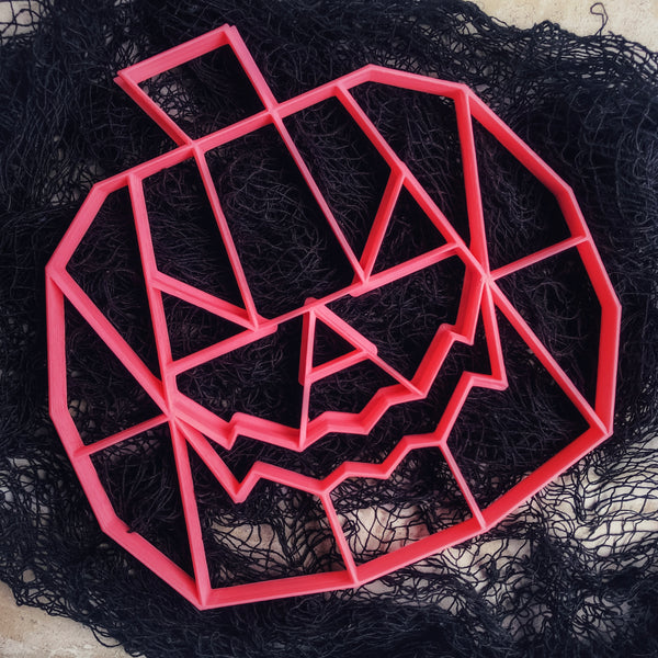 Custom Cookie Cutters - Bikkie Smalls Geo Pumpkin Cutter.