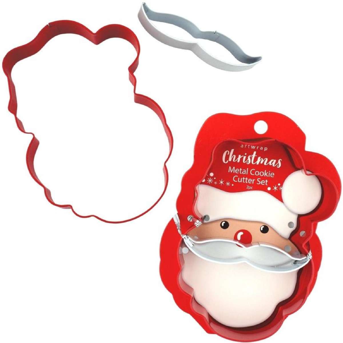 Santa Face Metal Cookie Cutter