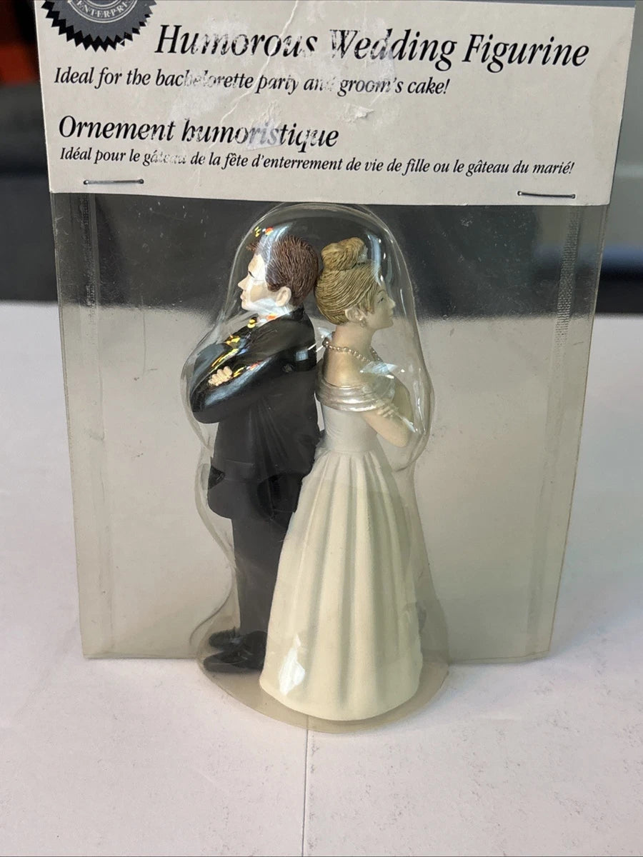 Wilton - Bride and Groom Back To Back - Wedding Cake Topper