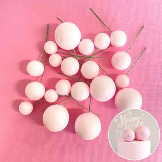 Wish Deco Foam Ball Topper Set - 20PC