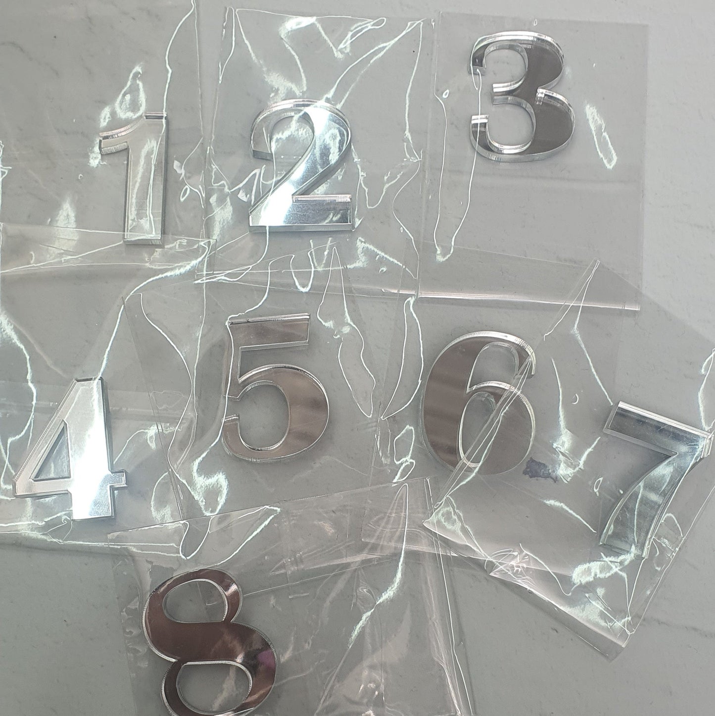 Number 0-9 - Cake Fropper - Silver