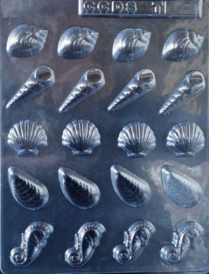 Chocolate Mould - Assorted Sea Shells