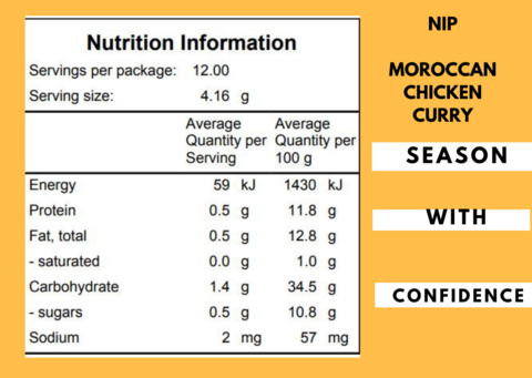 Gourmet Spice Kit - Moroccan Chicken Curry 50g