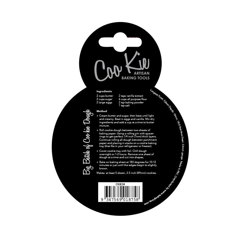 Coo Kie Christmas Ornament Cookie Cutter.