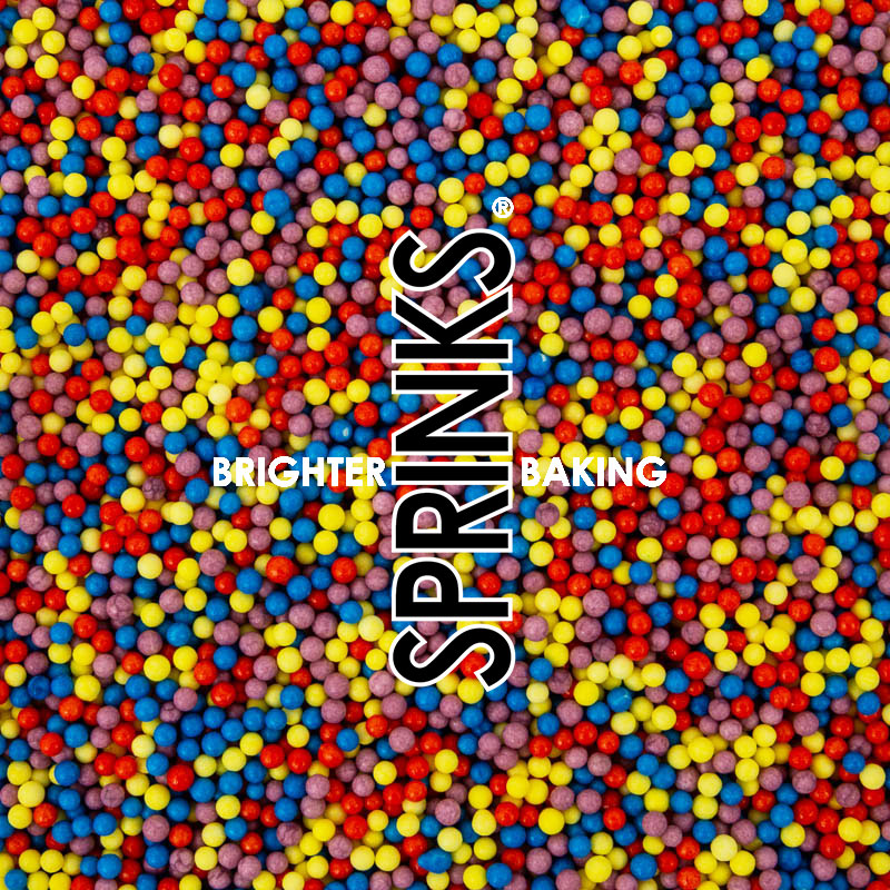70g Sprinks Sprinkle Mix - Wiggly, Wild & Wacky - Nonpareils.