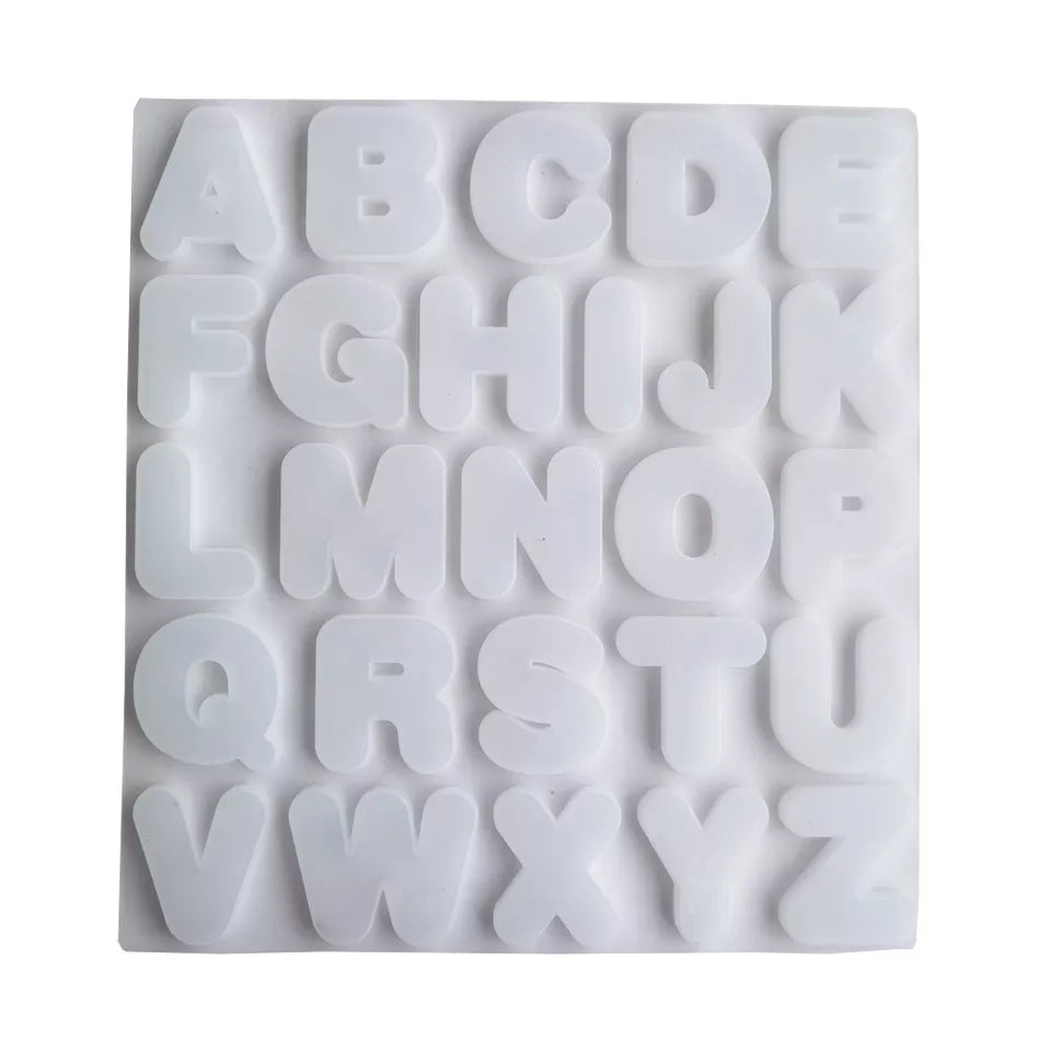 Silicone Mould - Large Letter Font Mould S592