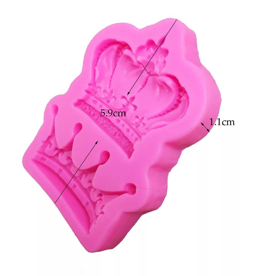 Silicone Mould - Royal Crown 2PC - S72.