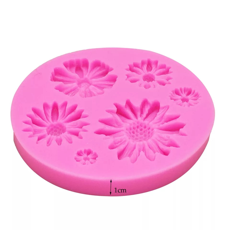 Silicone Mould - Flowers - Sunflower / Daisy - S207.