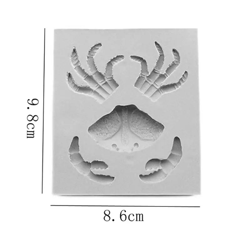 Silicone Mould - Crab Claws - S320.