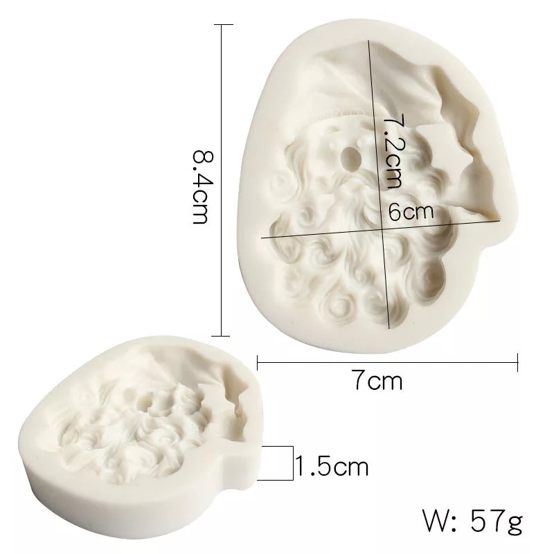 Silicone Mould - Large Santa Face - S355.
