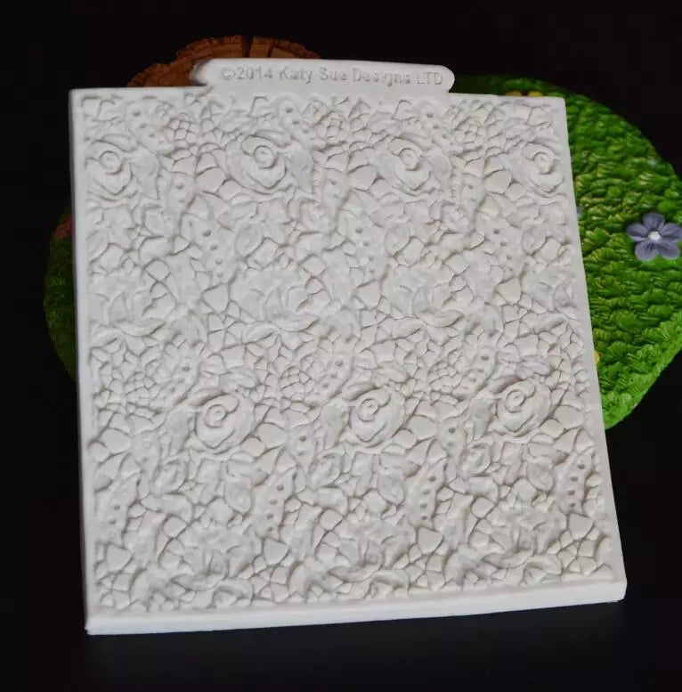 Silicone Mould - Rose Texture Imprint - S254.