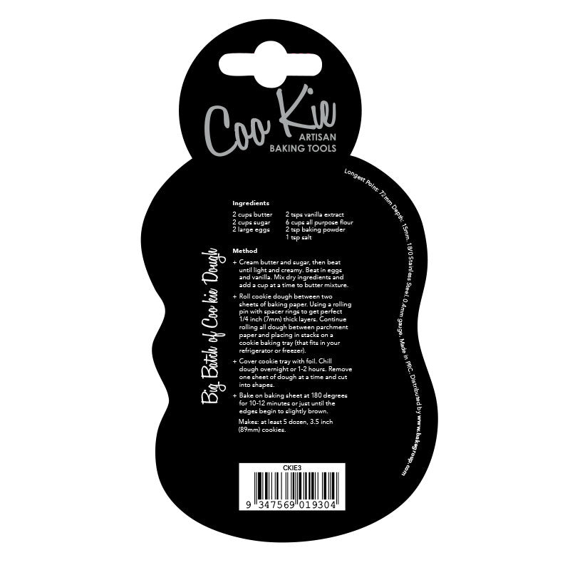 Coo Kie Number 3 Cookie Cutter.