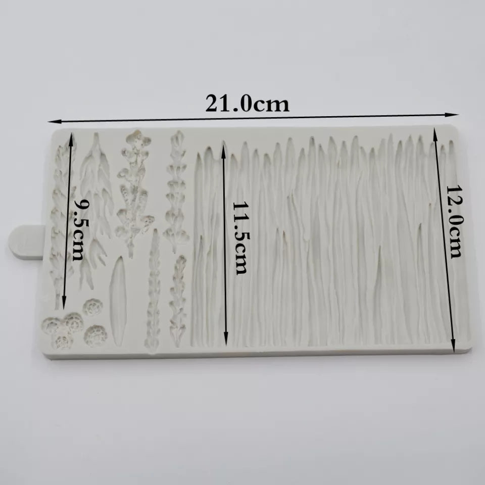 Silicone Mould - Lavender Wild Meadow / Grass - S428