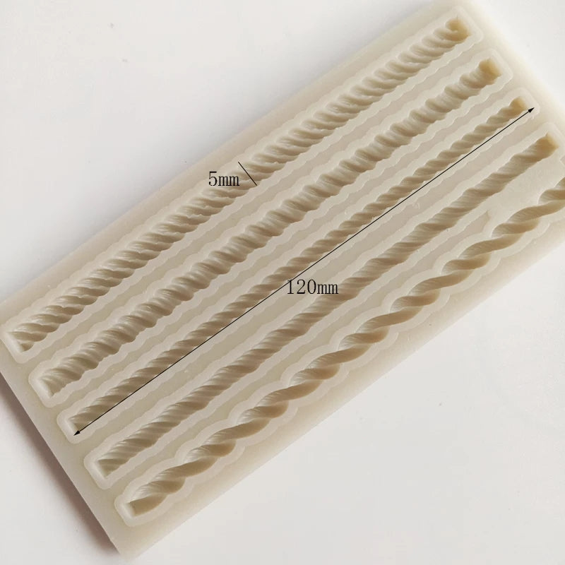 Silicone Mould - Rope / Trim Border - S382.