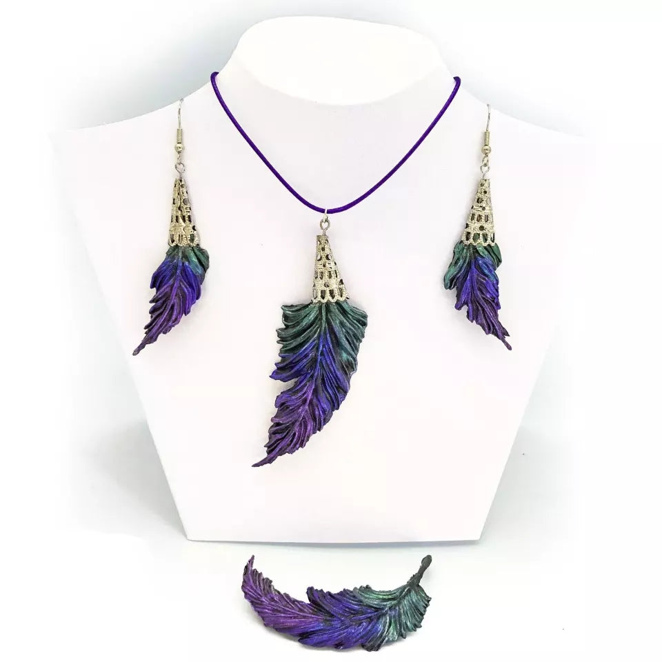 Silicone Mould - Fluffy Feathers inc Veiner - S319.