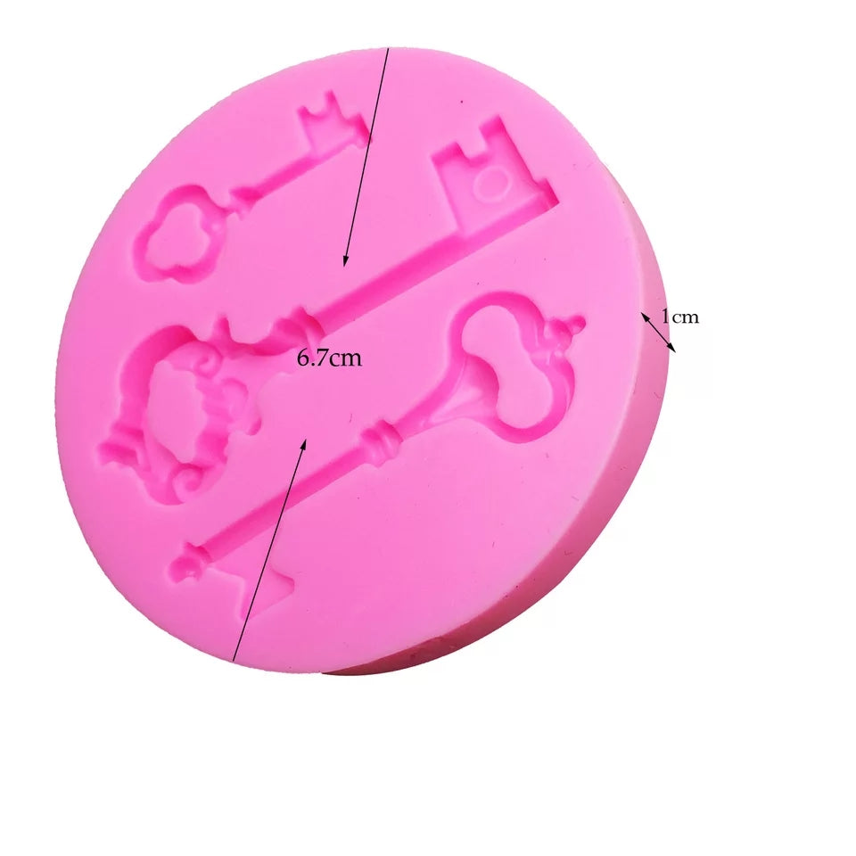 Silicone Mould - 3PC Keys - S86.