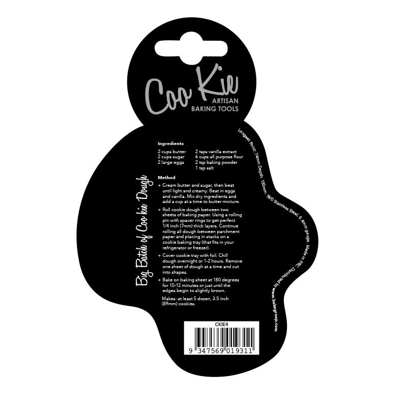 Coo Kie Number 4 Cookie Cutter.