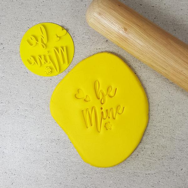 Custom Cookie Cutters Embosser - Be Mine.