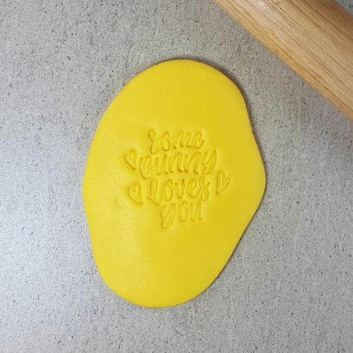 Custom Cookie Cutters Embosser - Some Bunny loves you