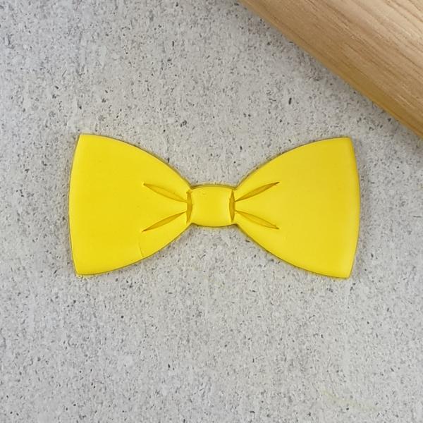 Custom Cookie Cutters 3D Embosser and Cutter Set - Bow Tie / Emma Bow.
