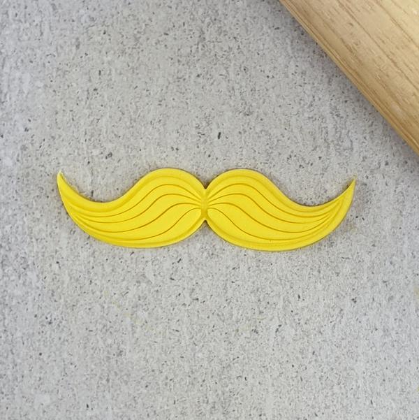 Custom Cookie Cutters 3D Embosser and Cutter Set - Moustache.