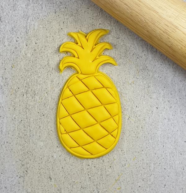 Custom Cookie Cutters 3D Embosser and Cutter Set - Pineapple.