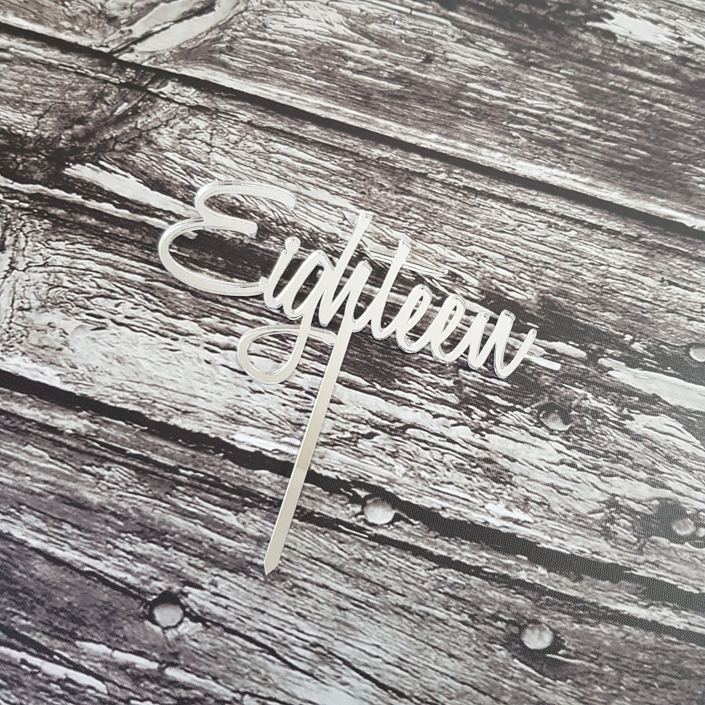 Acrylic Topper - Eighteen.