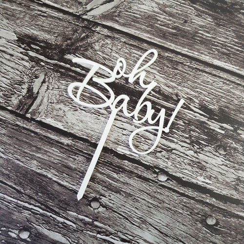 Acrylic Topper - Oh Baby
