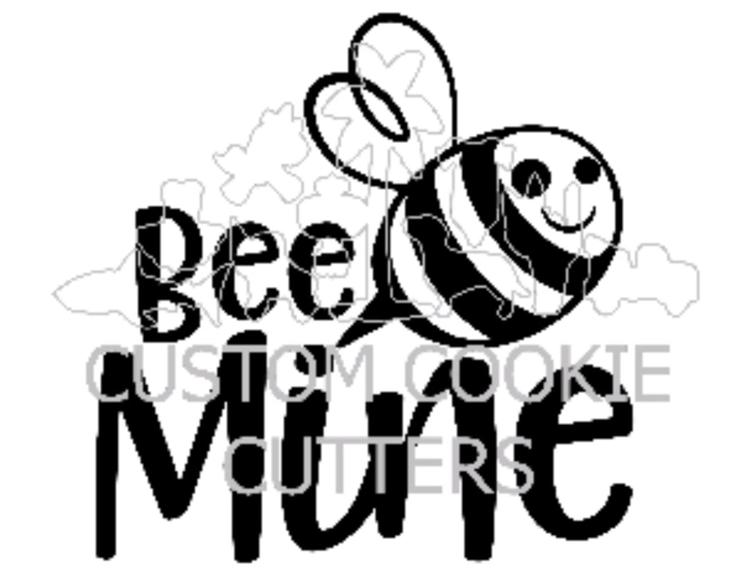 Custom Cookie Cutters Embosser - Bee Mine.