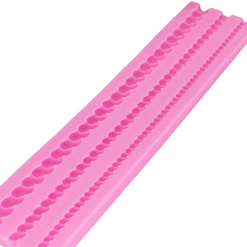 Silicone Mould - 3PC Rope / Pearl String - S403