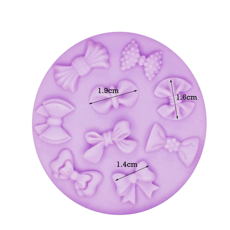 Silicone Mould - Bows - Mixed Designs - S107.