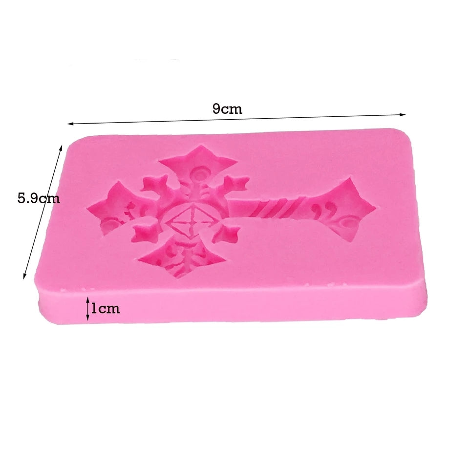 Silicone Mould - Religious Cross - S85.