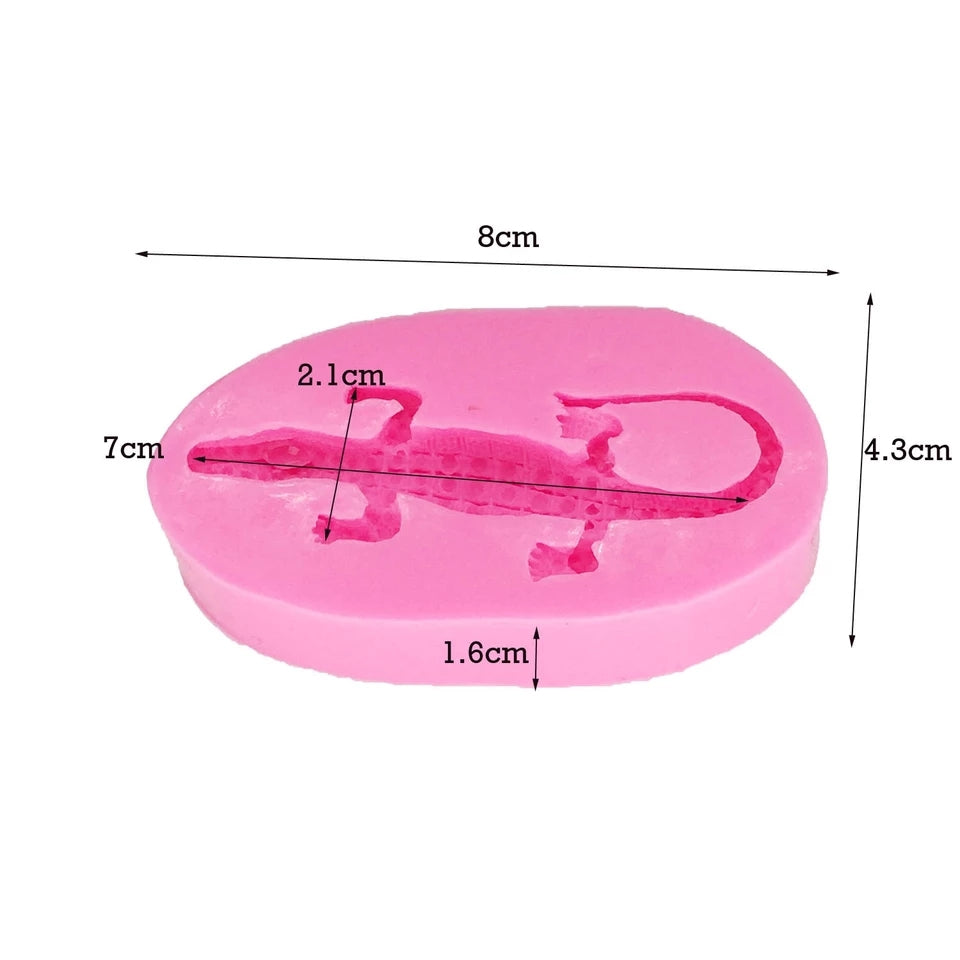 Silicone Mould - Crocodile / Reptile - S36.